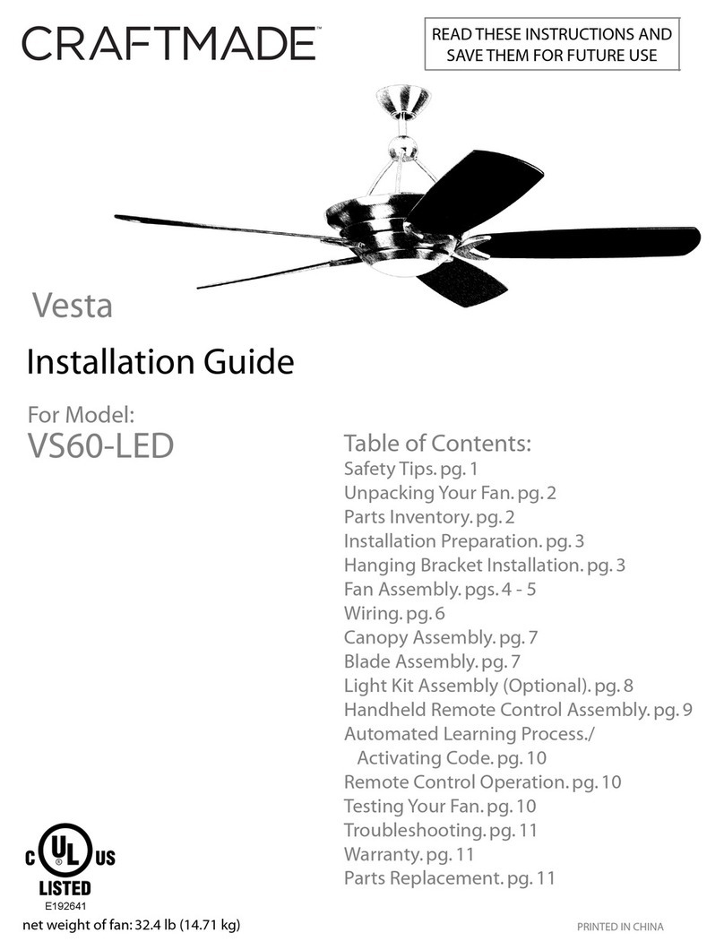 Craftsman VESTA VS60-LED installation guide