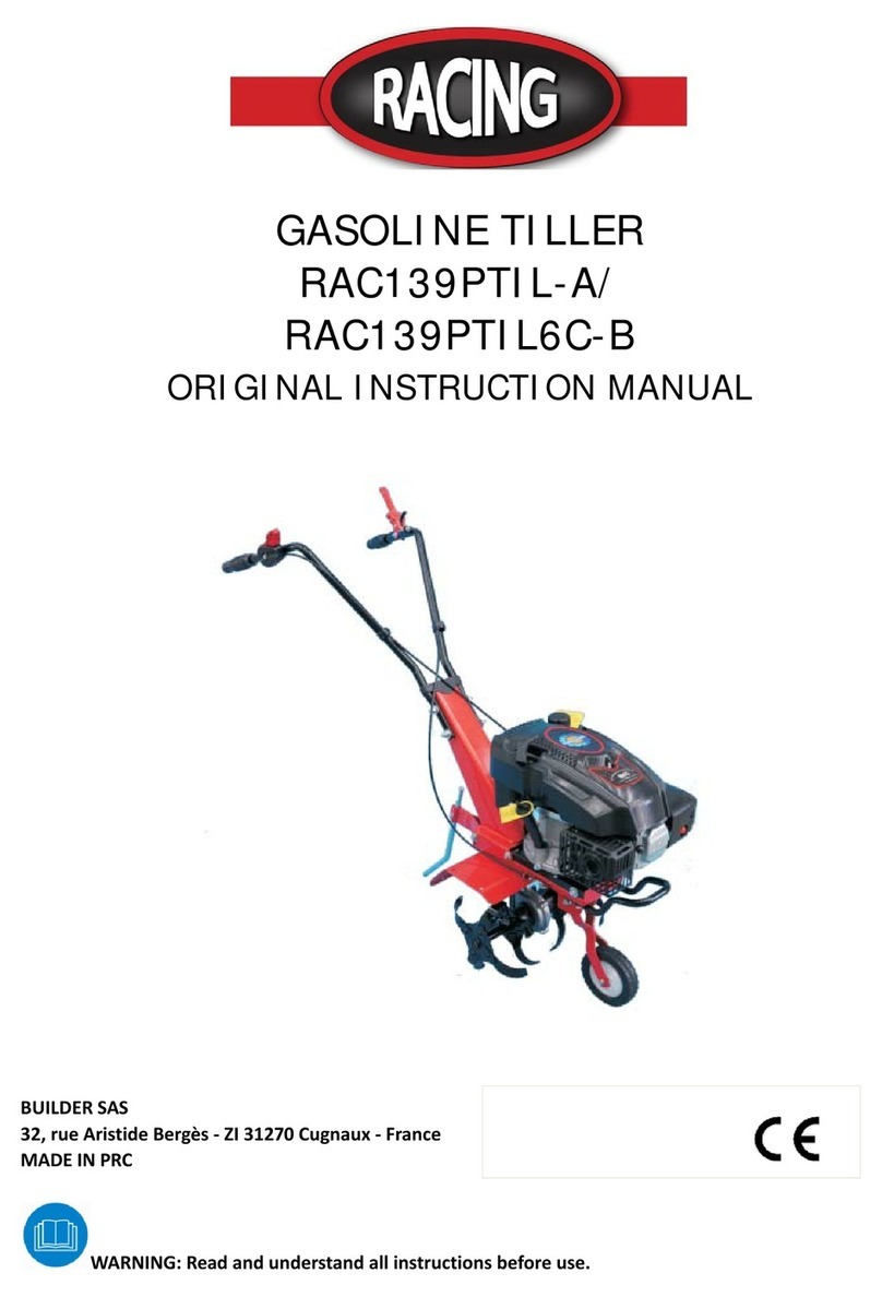Racing RAC139PTIL-A Original instruction manual