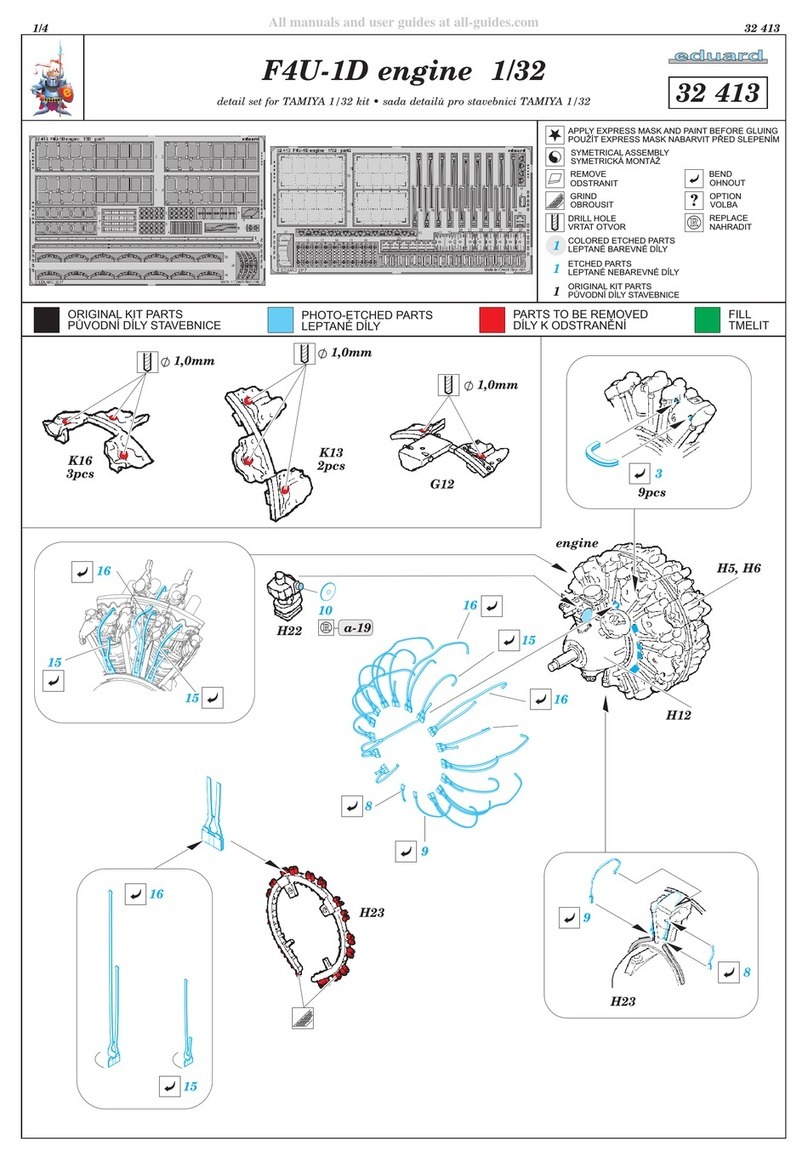 Eduard F4U-1D engine Assembly instructions Eduard F4U-1D engine Assembly instructions
