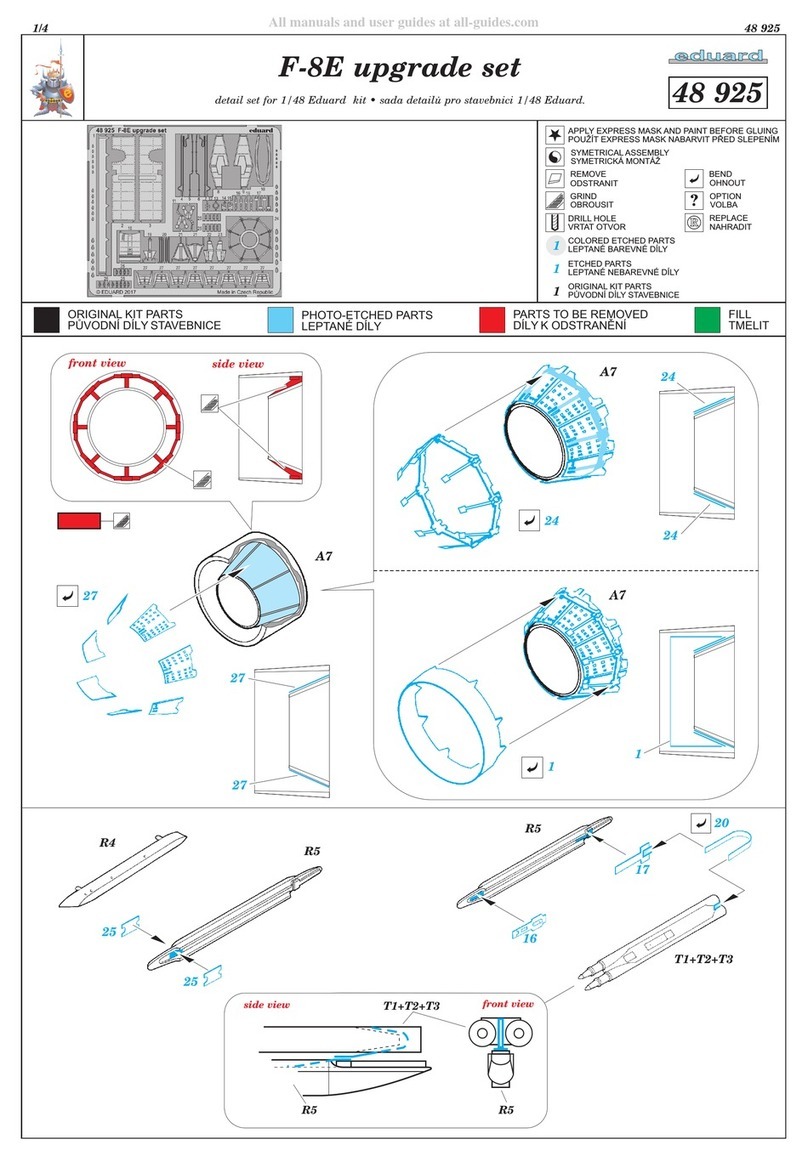 Eduard F-8E upgrade set User manual