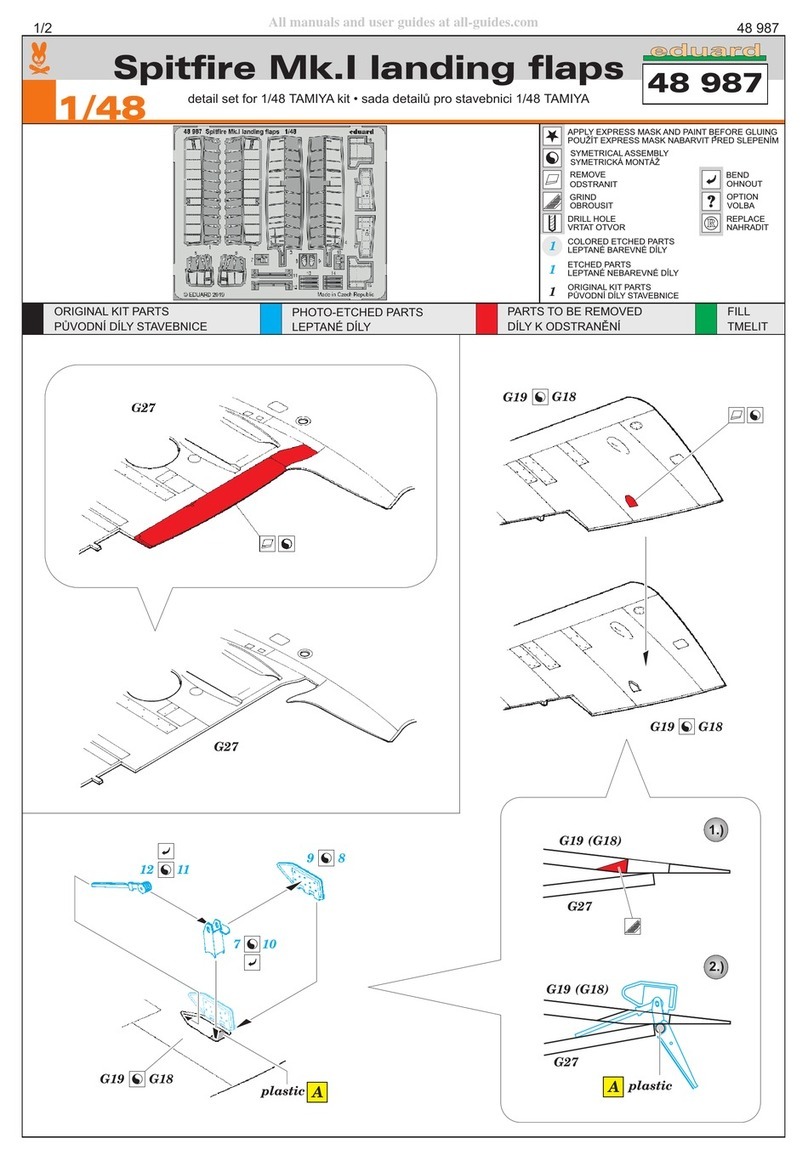 Eduard Spitfire Mk.I landing flaps User manual