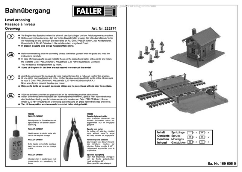 Faller Level crossing 222174 User manual