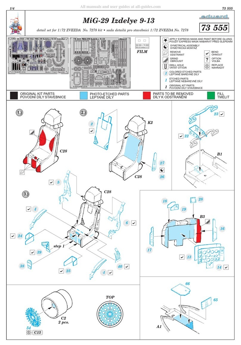 Eduard MiG-29 Izdelye 9-13 User manual