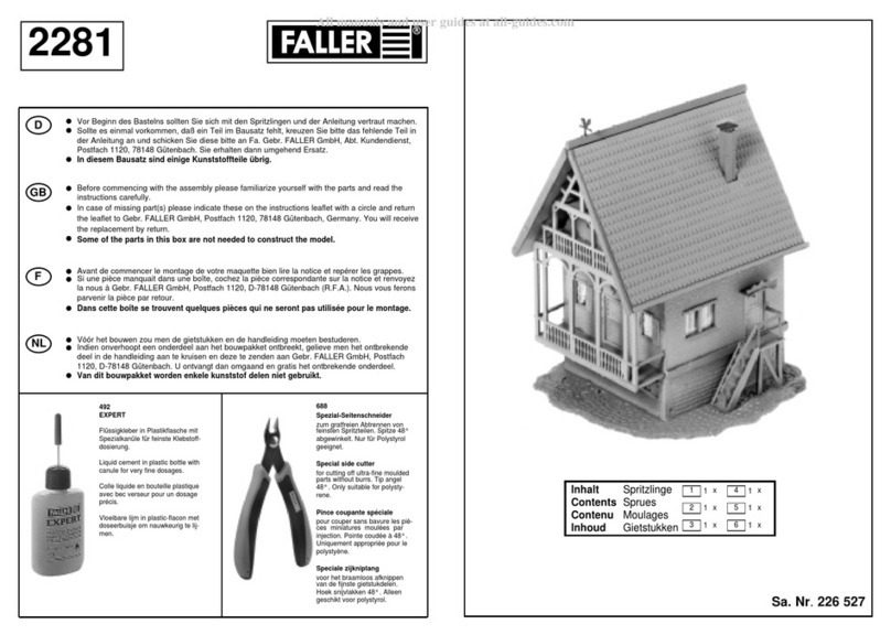 Faller 2281 Assembly instructions