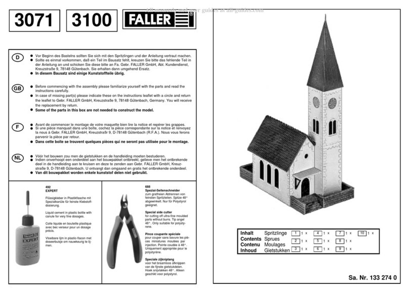 Faller 3071 User manual
