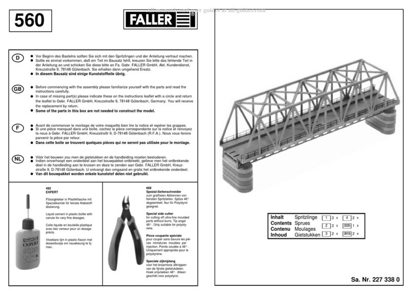 Faller 560 User manual