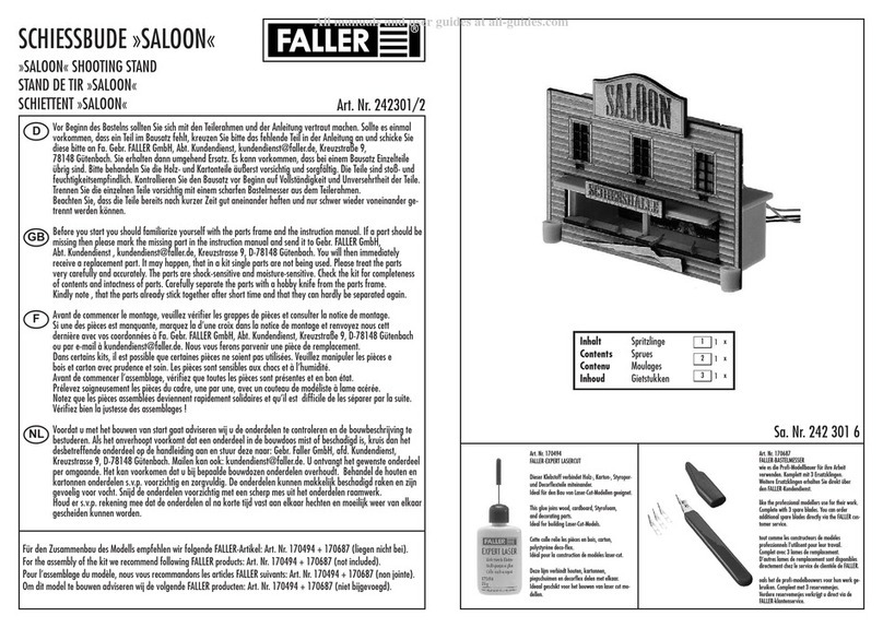 Faller Saloon Shooting Stand User manual