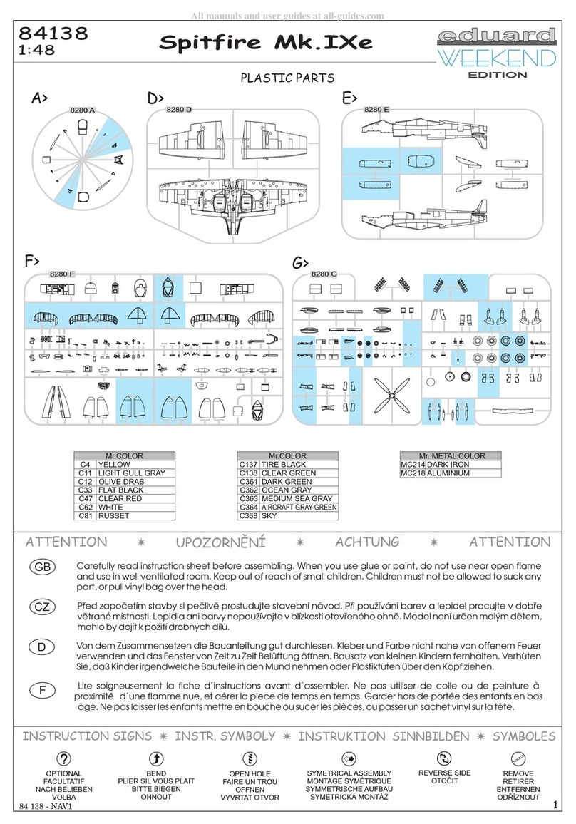 Eduard Weekend Edition Spitfire Mk.IXe User manual