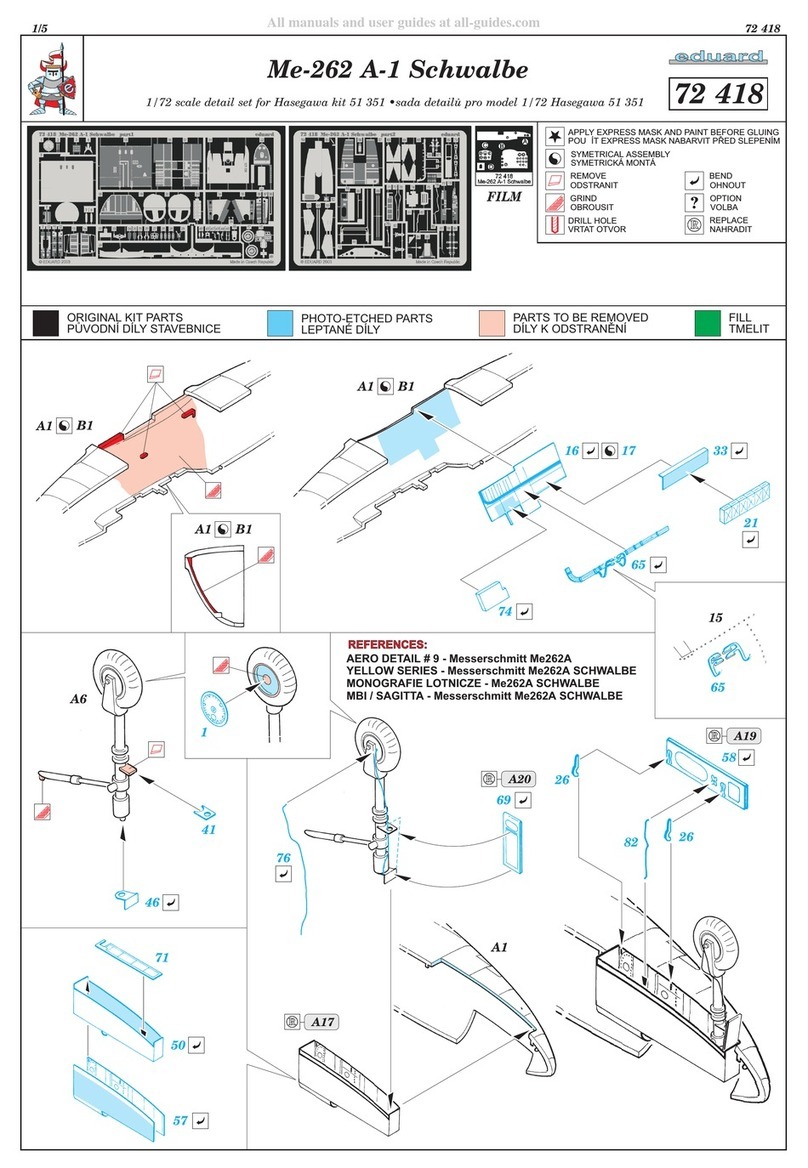 Eduard Me-262 A-1 Schwalbe User manual Eduard Me-262 A-1 Schwalbe User manual