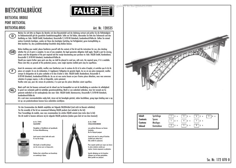 Faller 120535 User manual
