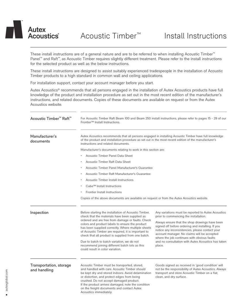 Autex Acoustics Acoustic Timber Panel Install instructions Autex Acoustics Acoustic Timber Panel Install instructions