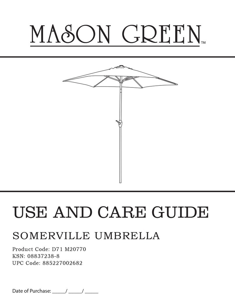 Mason Green D71 M20770 Use and care guide