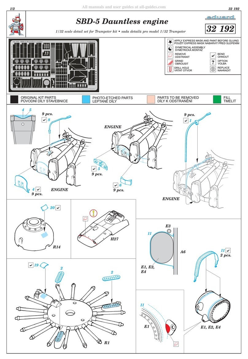 Eduard SBD-5 Dauntless engine User manual