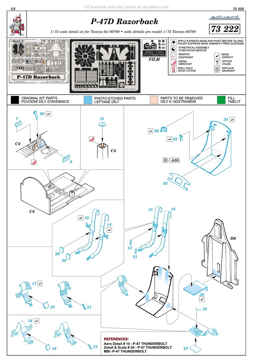 Eduard P-47D Razorback User manual Eduard P-47D Razorback User manual