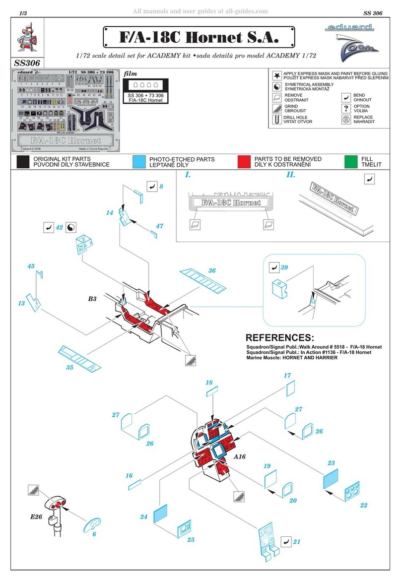Eduard Zoom F/A-18C Hornet S.A. Assembly instructions