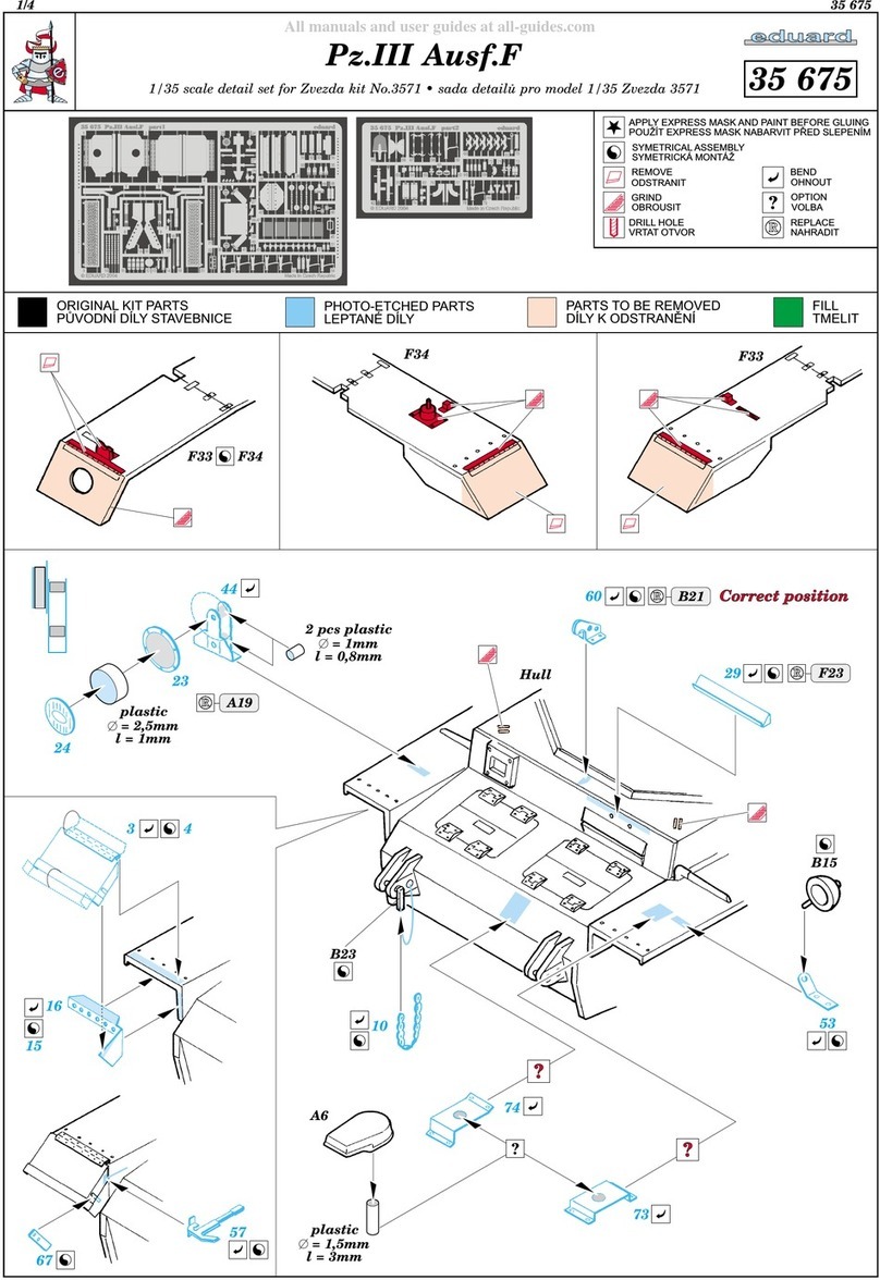 Eduard Pz.III Ausf.F User manual Eduard Pz.III Ausf.F User manual