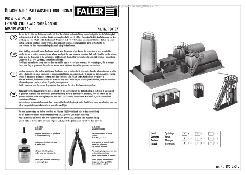 Faller 120157 User manual