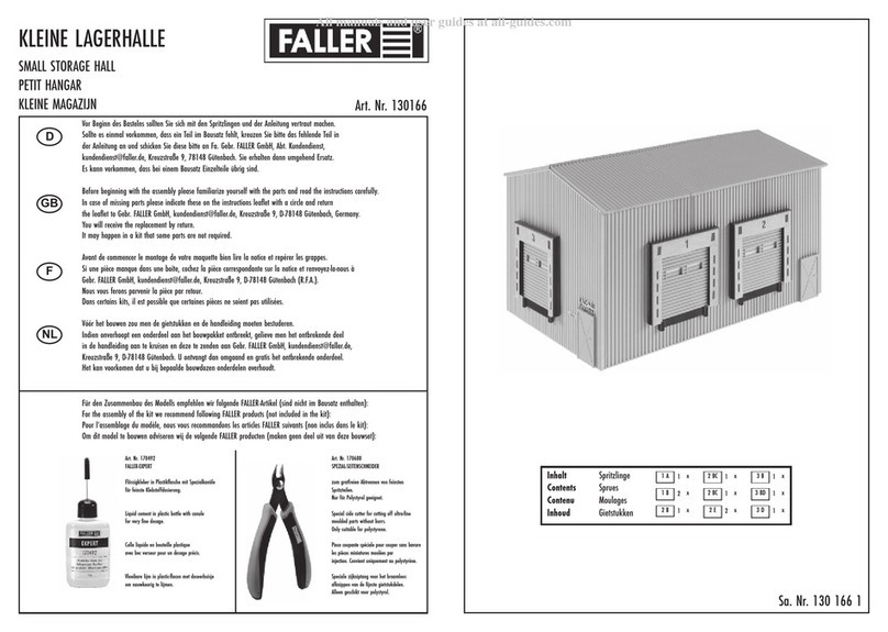 Faller 130166 User manual