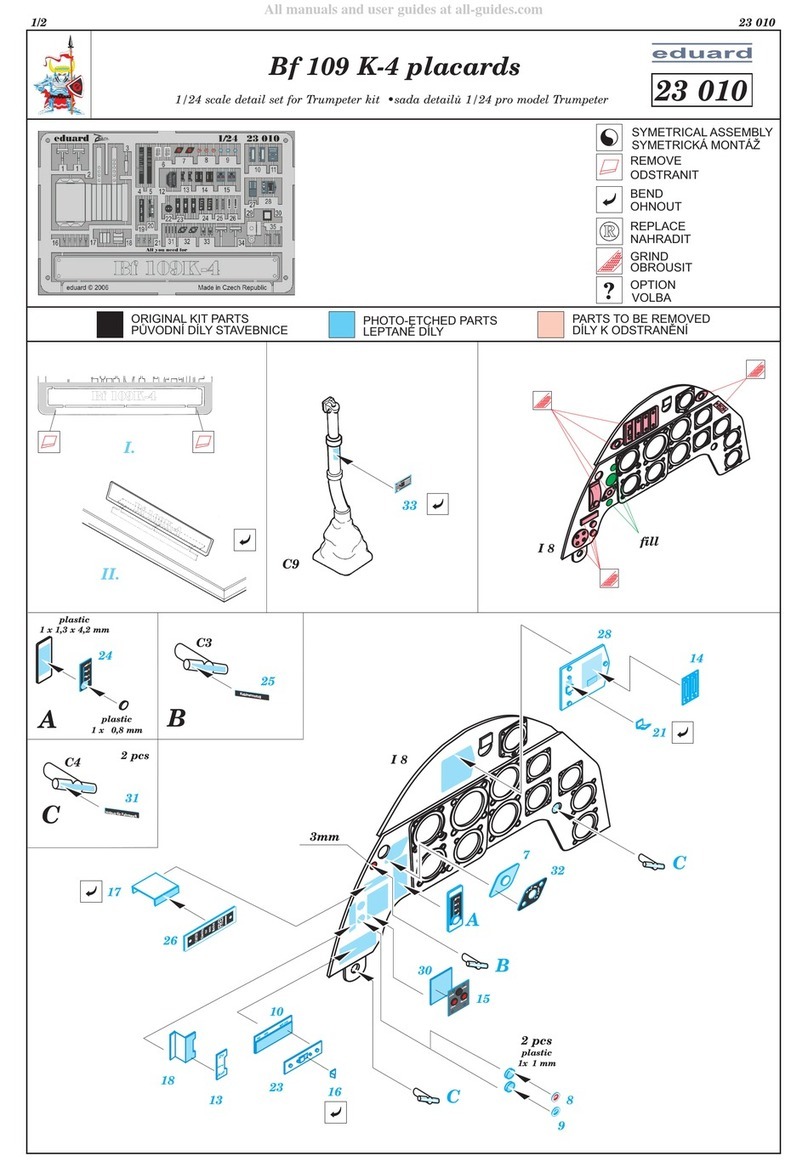 Eduard Bf 109 K-4 placards User manual