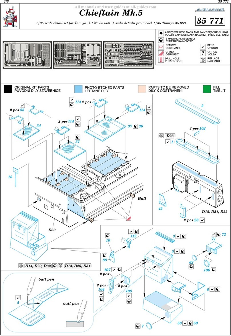 Eduard Chieftain Mk.5 Assembly instructions