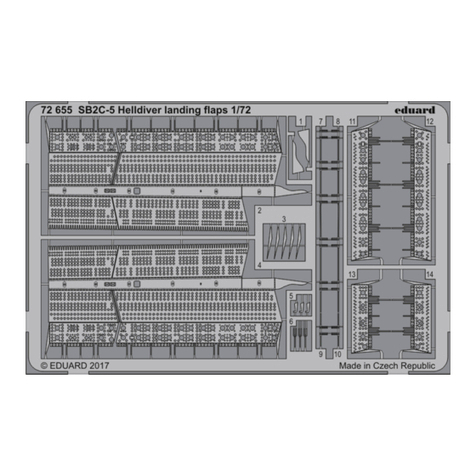 Eduard SB2C-5 Helldiver landing flaps Assembly instructions