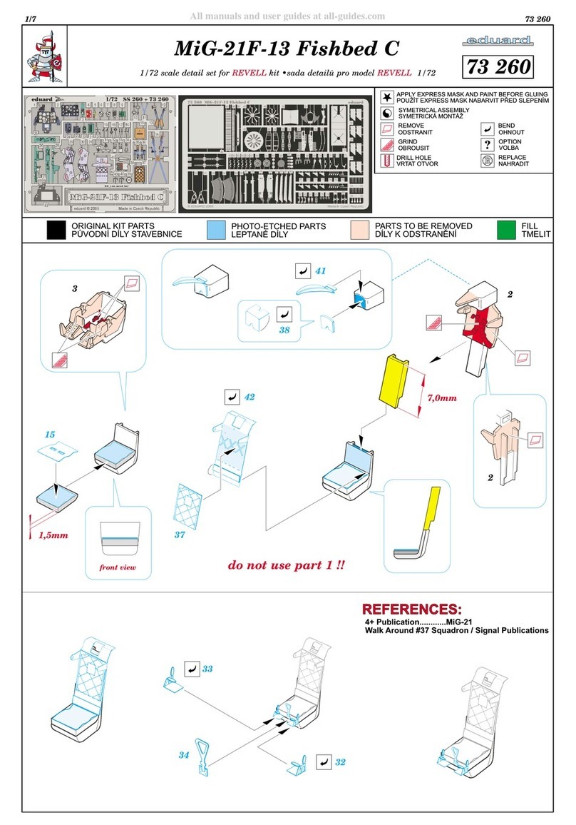 Eduard MiG-21F-13 Fishbed C Assembly instructions