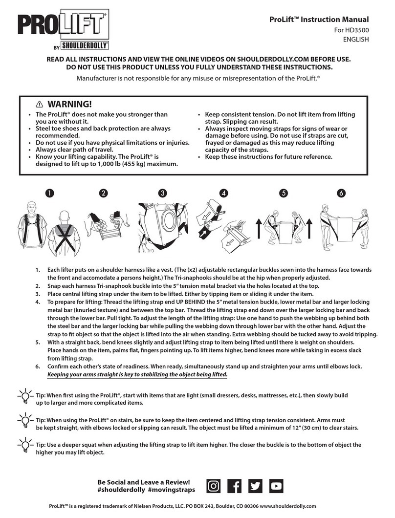 Nielsen ShoulderDolly ProLift HD3500 instruction manual