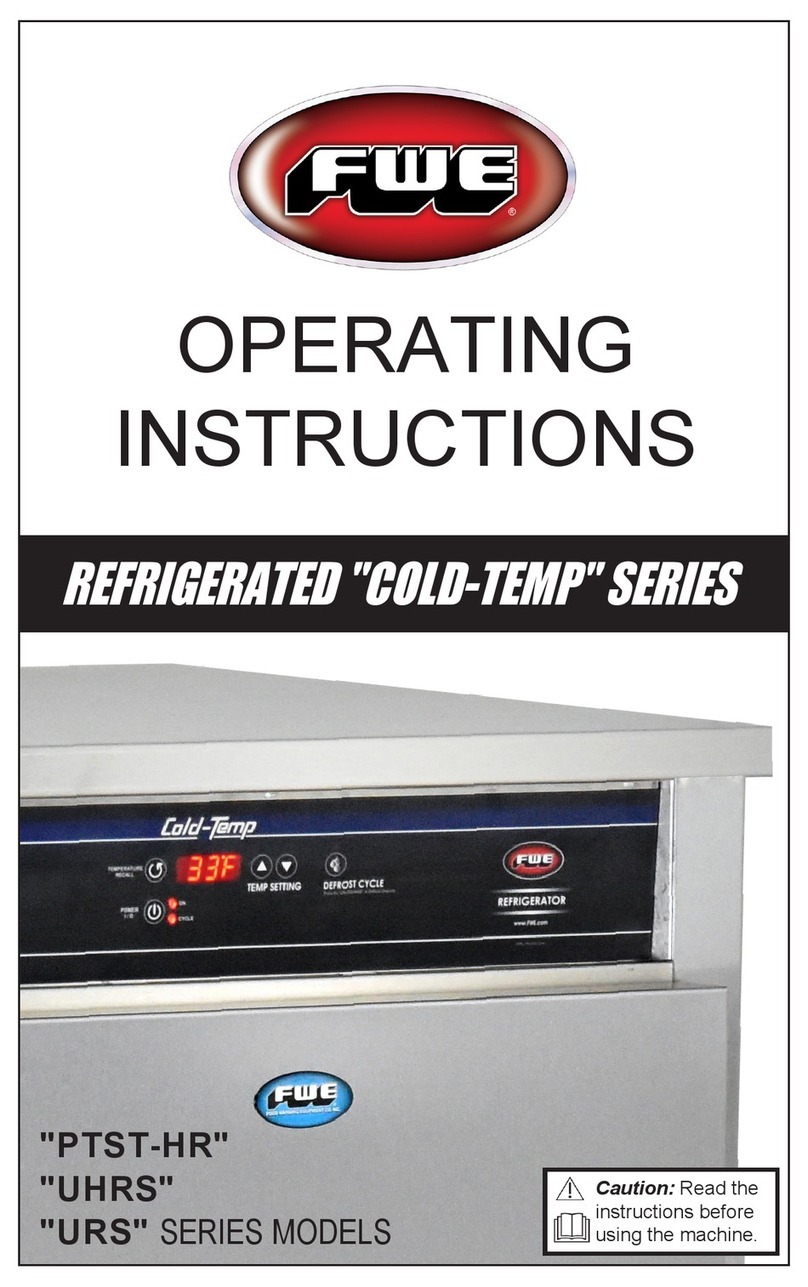 FWE COLD-TEMP URS-10 operating instructions