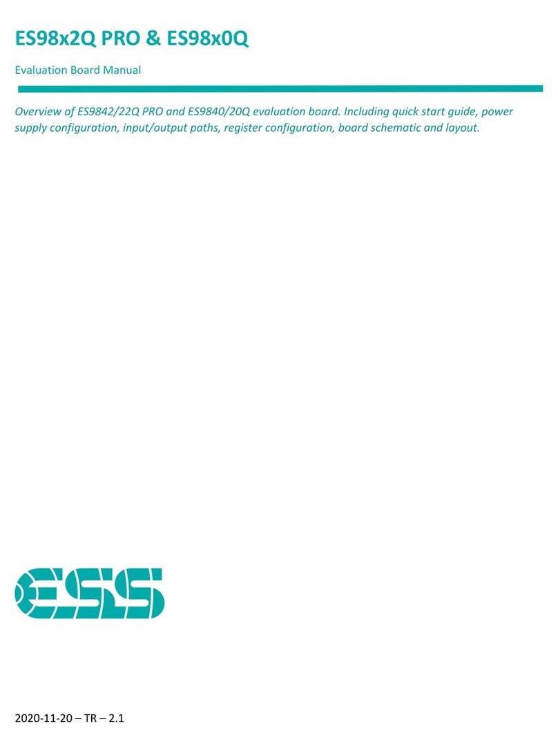 ESS ES98 2Q PRO Series User manual