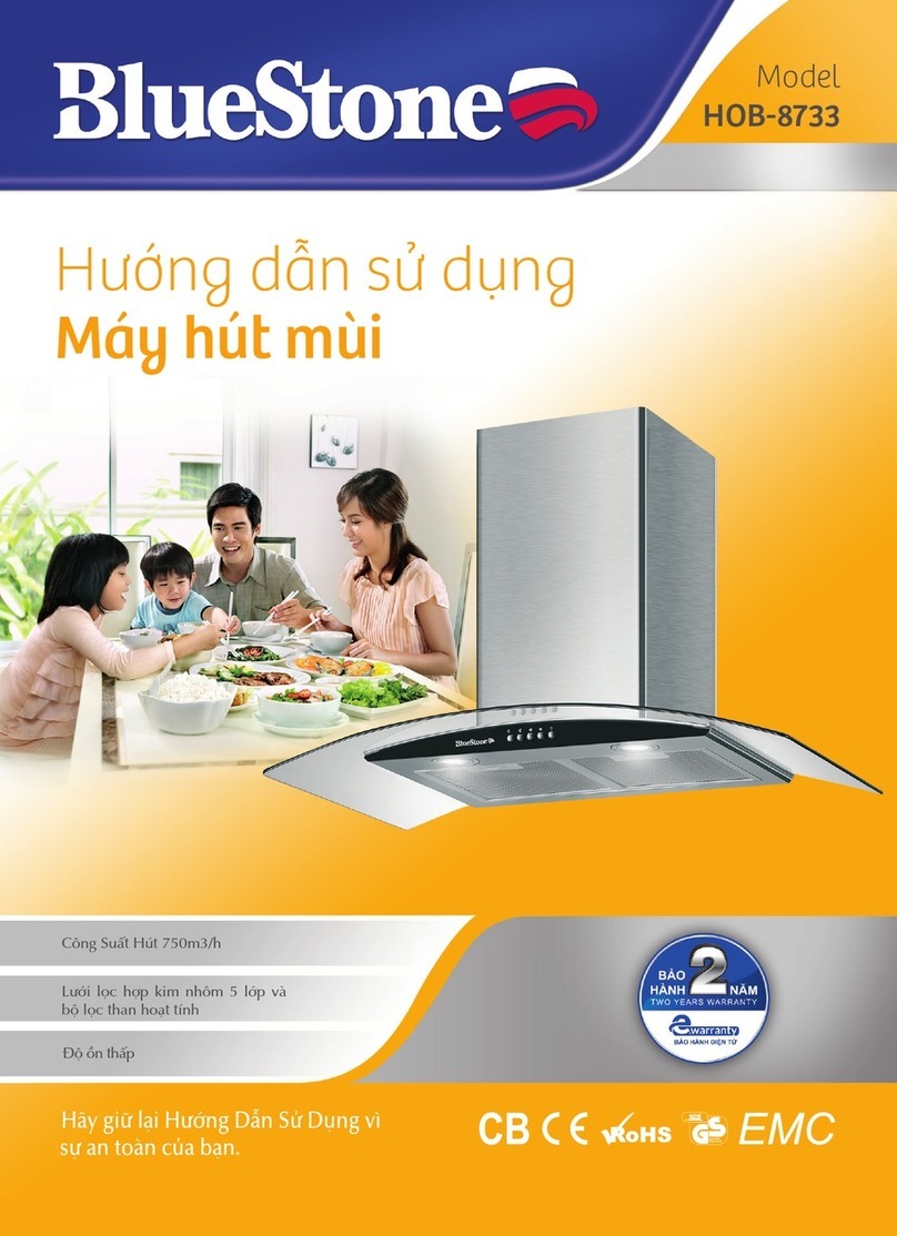 BLUE STONE HOB-8733 user manual
