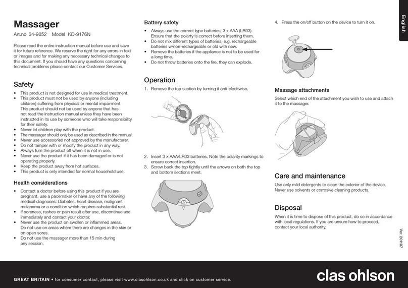 Clas Ohlson KD-9176N User manual Clas Ohlson KD-9176N User manual