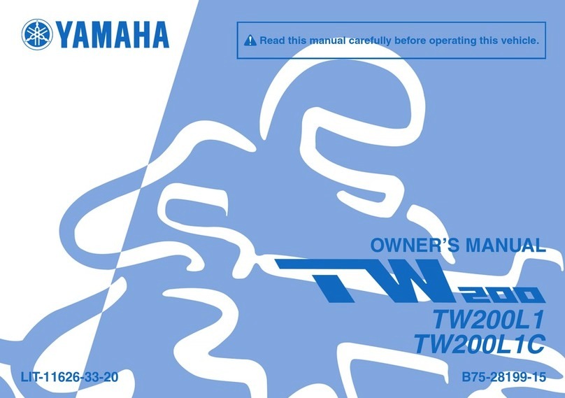 Yamaha TW200 owner's manual