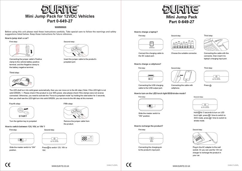 Durite 0-649-27 quick start guide