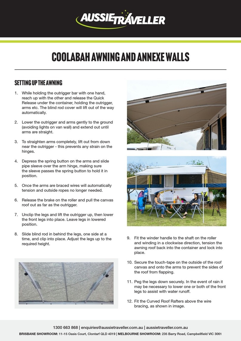 Aussie Traveller COOLABAH AWNING quick start guide