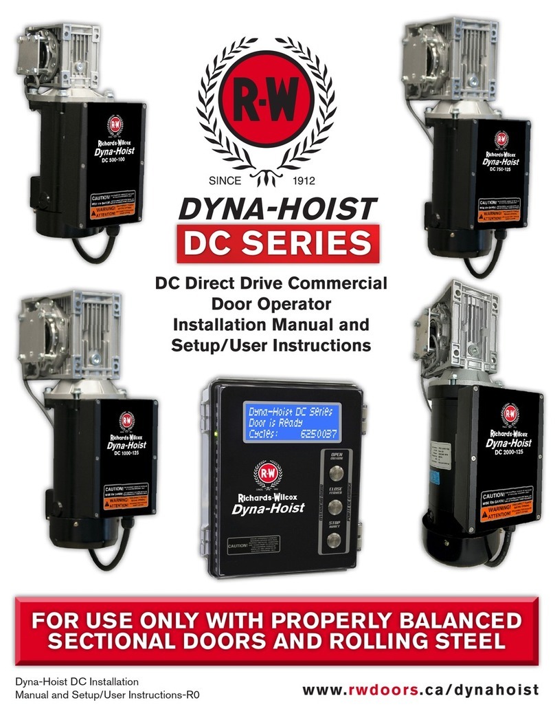 Richards-Wilcox DYNA-HOIST DC Series installation manual