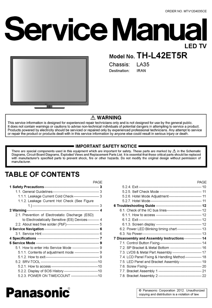 Panasonic TH-L42ET5R User manual