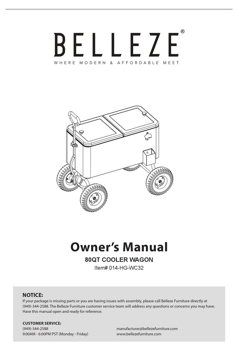 Belleze 80QT owner's manual