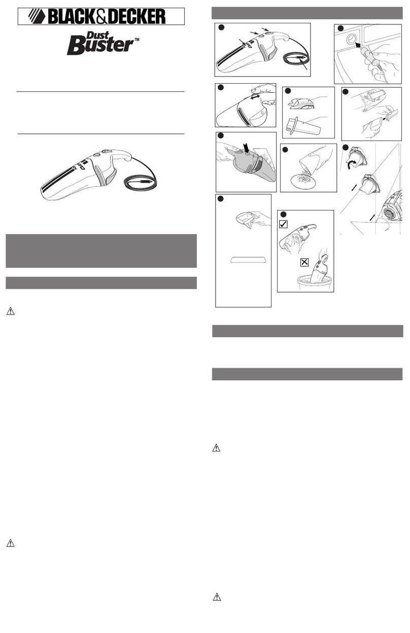 Black & Decker Dust Buster AV1250LA User manual