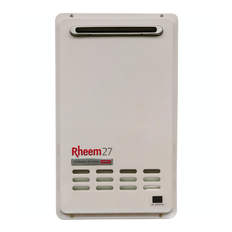 Rheem 862 27 Series Operating instructions