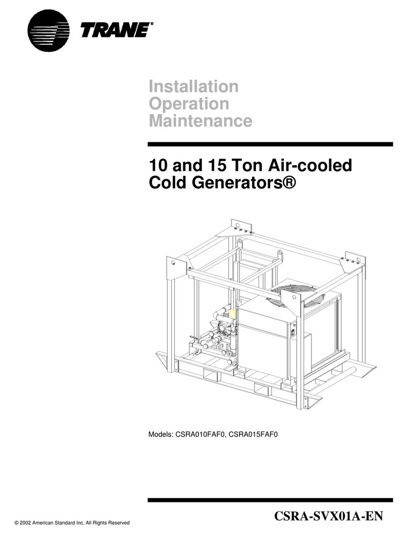 Trane CSRA010FAF0 Installation operation & maintenance