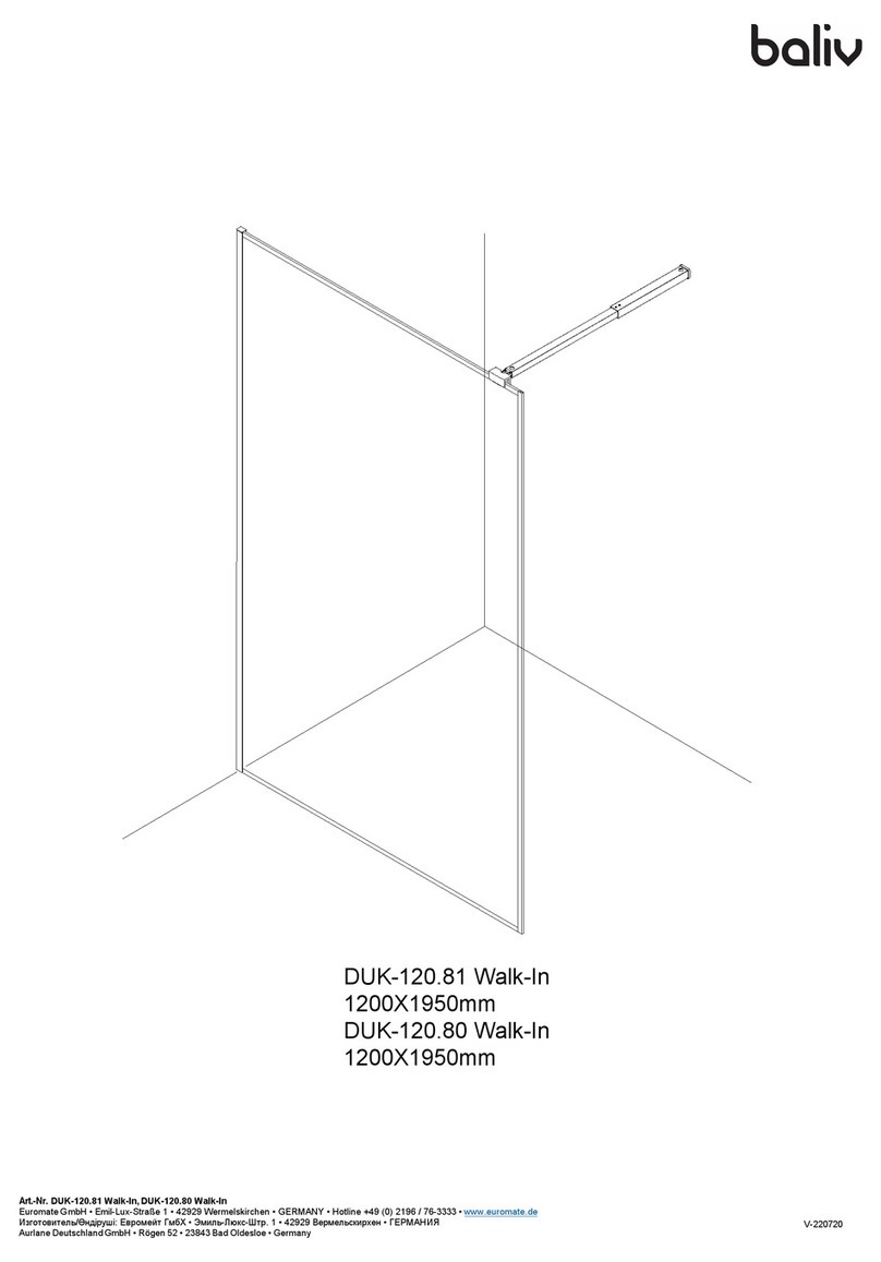 baliv DUK-120.81 Walk-In User manual