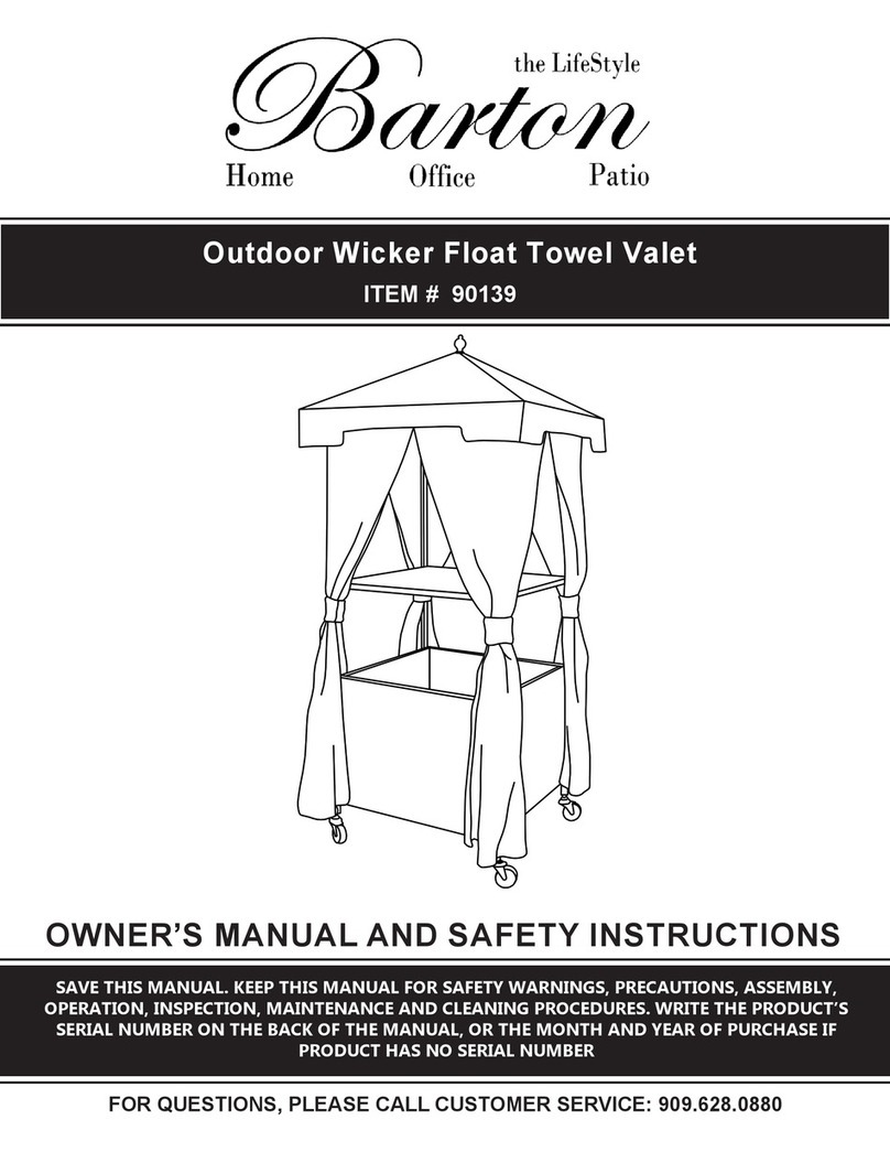 Barton 90139 Owner's manual and safety instructions