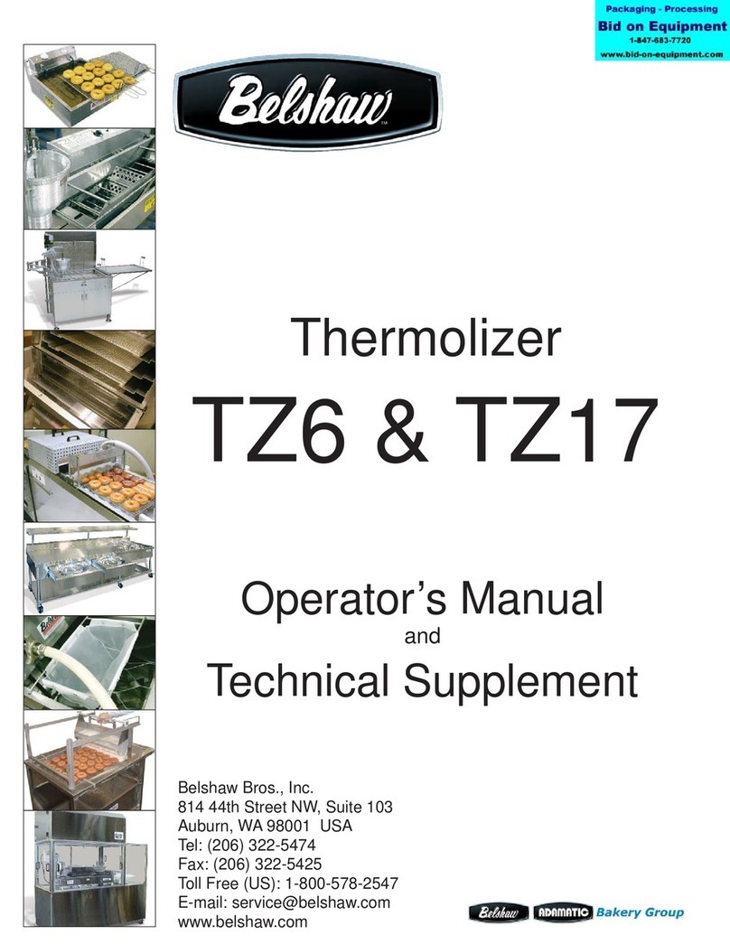 Belshaw Brothers TZ6 Operator's Manual and Technical Supplement Belshaw Brothers TZ6 Operator's Manual and Technical Supplement