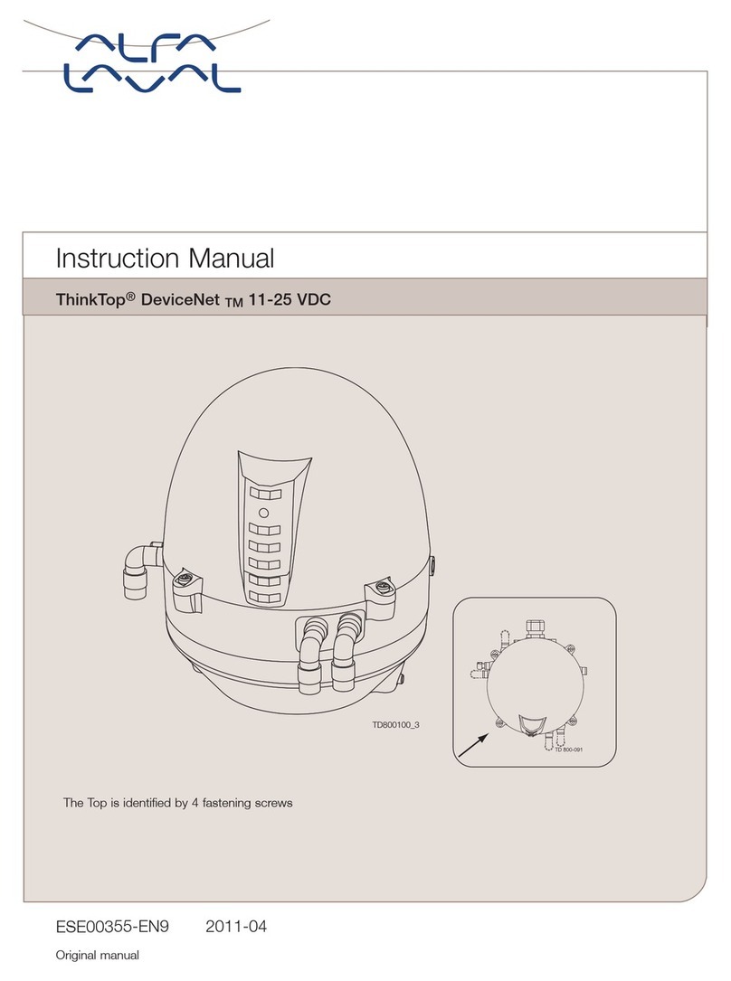 Alfalaval ThinkTop DeviceNet 11 VDC User manual