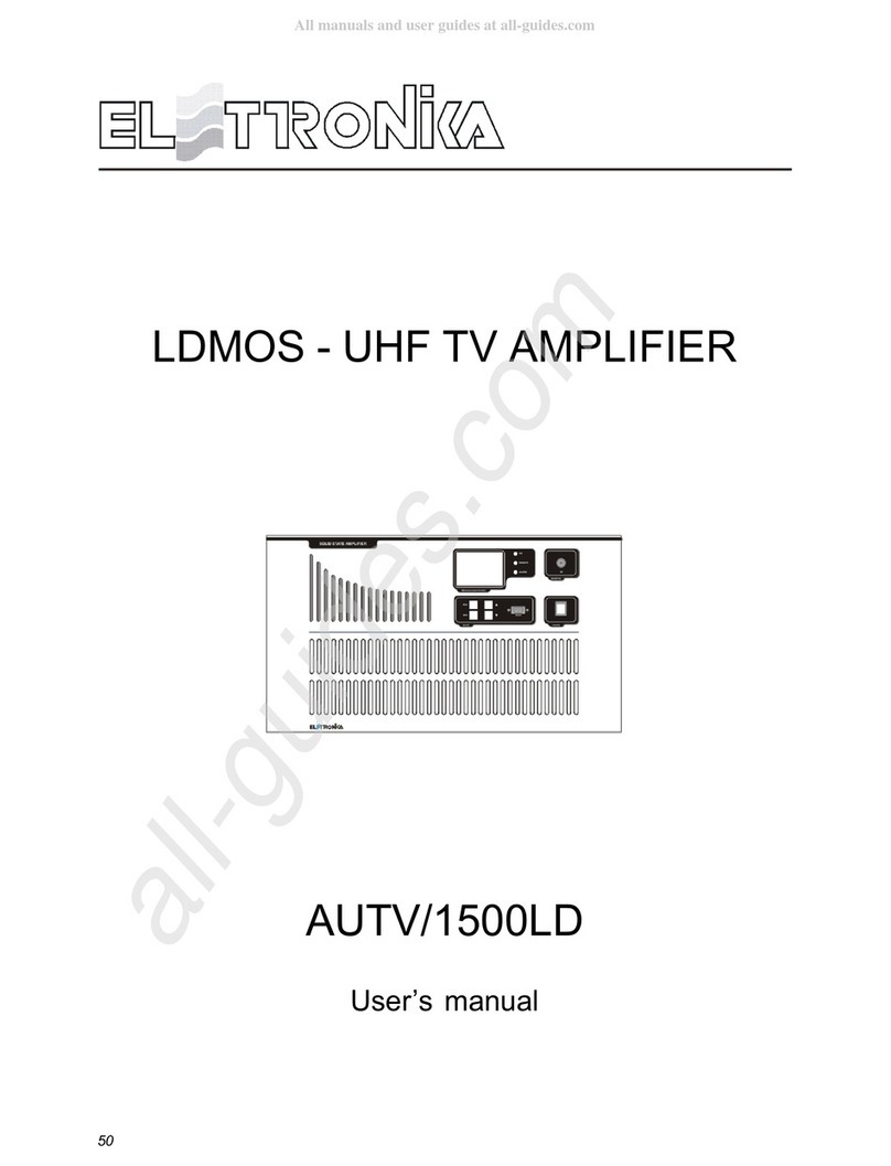 Elettronika AUTV/1500LD user manual