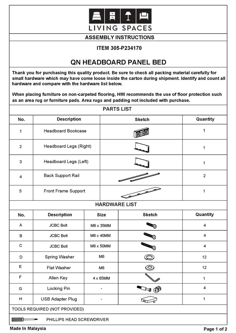 Living Spaces 305-P234170 User manual