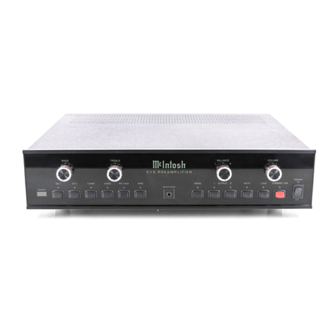 McIntosh C15 User manual