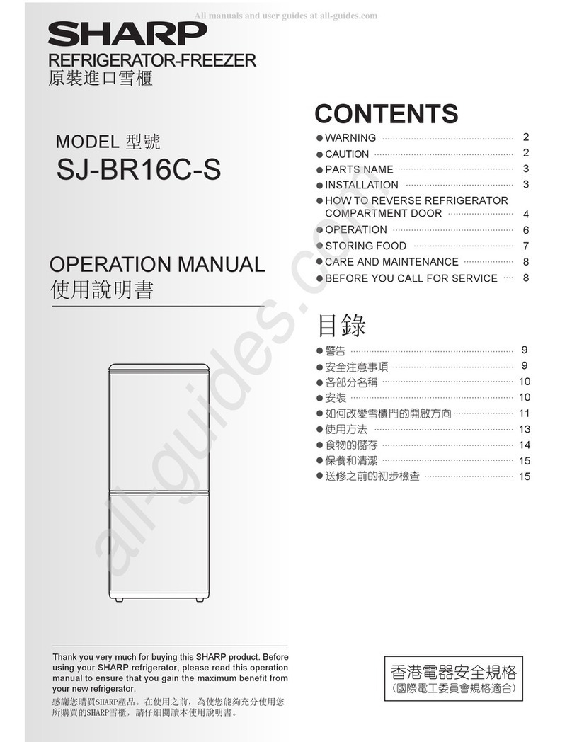 Sharp SJ-BR16C-S User manual