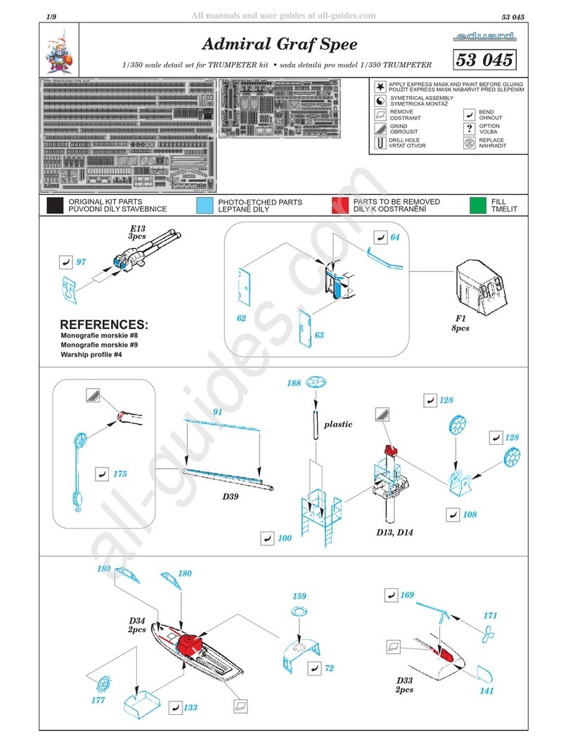 Eduard Admiral Graf Spee 53 045 User manual