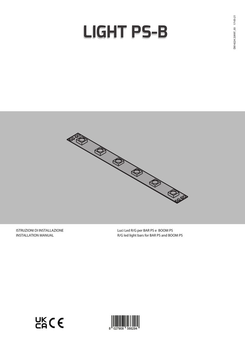 BFT LIGHT PS-B installation manual